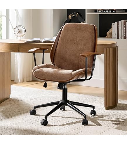 Amazon.com: 360 Degree Swivel Wood Desk Chair, Japanese Style